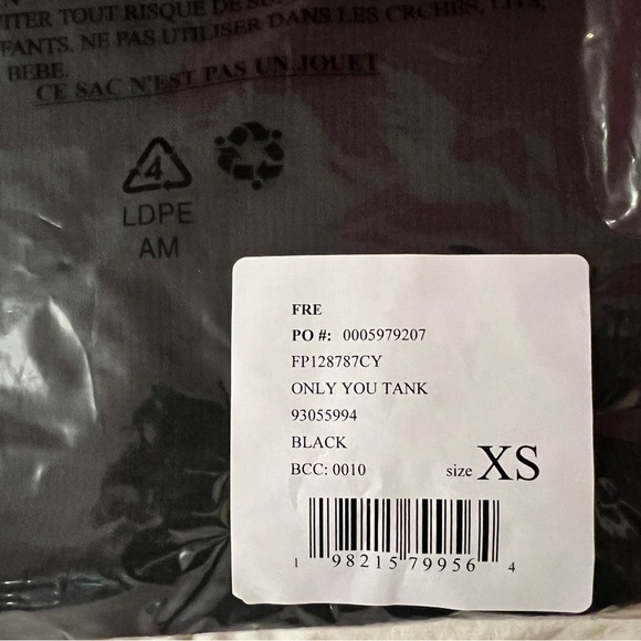 Free People Intimately Only You Tank Black Lace Size XS $38 Retail NWT - Picture 10 of 10